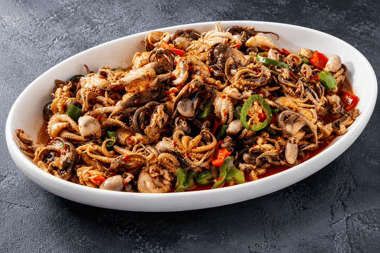 Stir-Fried Baby Octopus